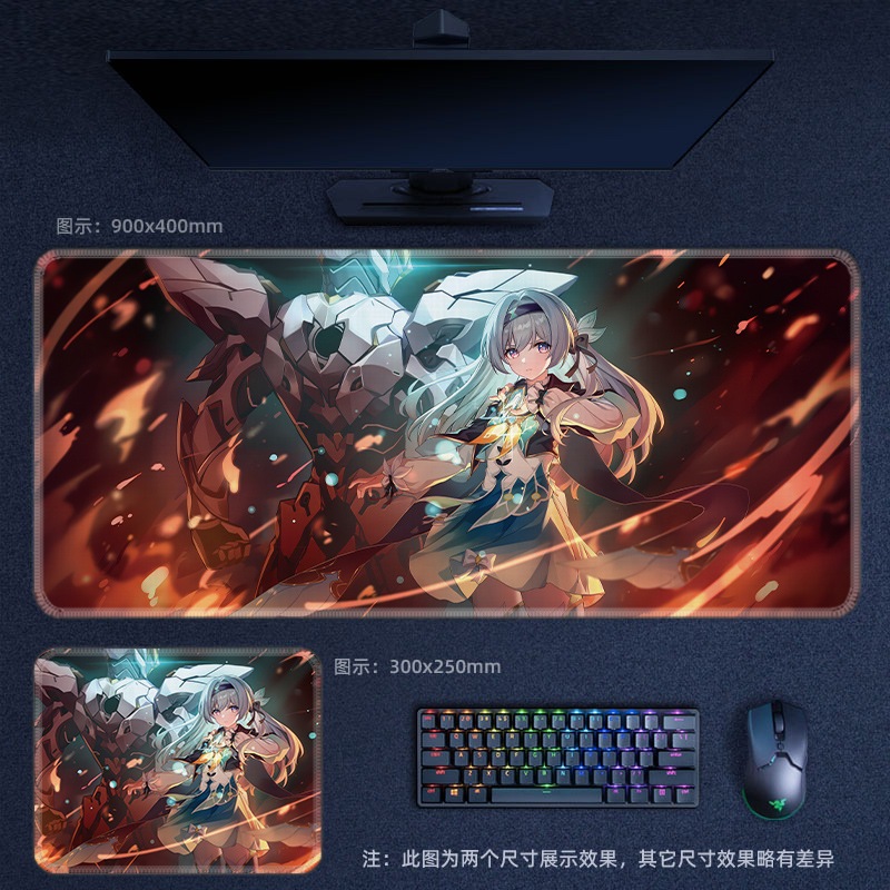 Lót chuột game honkai star rail size bé ( danheng blade clara kafka sói bạc fuxuan blade )