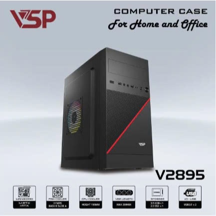 Case VSP 2873 , 2876 , 2879, 2886 , 2893 , 2895, Vỏ Case Máy Tính VSP MATX