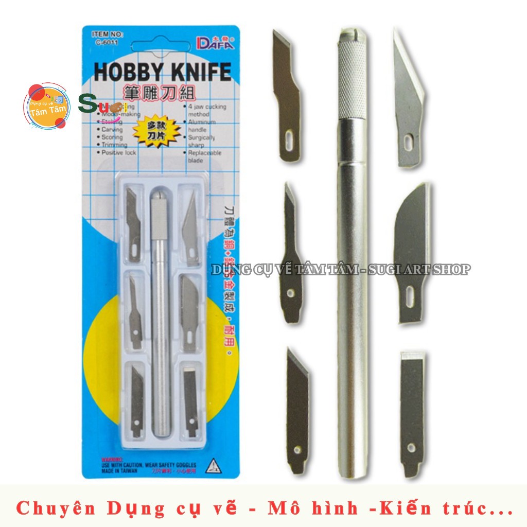 Bộ dao tỉa/ dao trổ Hobby Knife [ Sugi art shop]