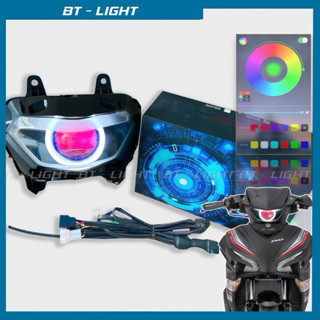 Đèn Bi Led Kenzo S500 mini 2.0 vào pha Exciter 155