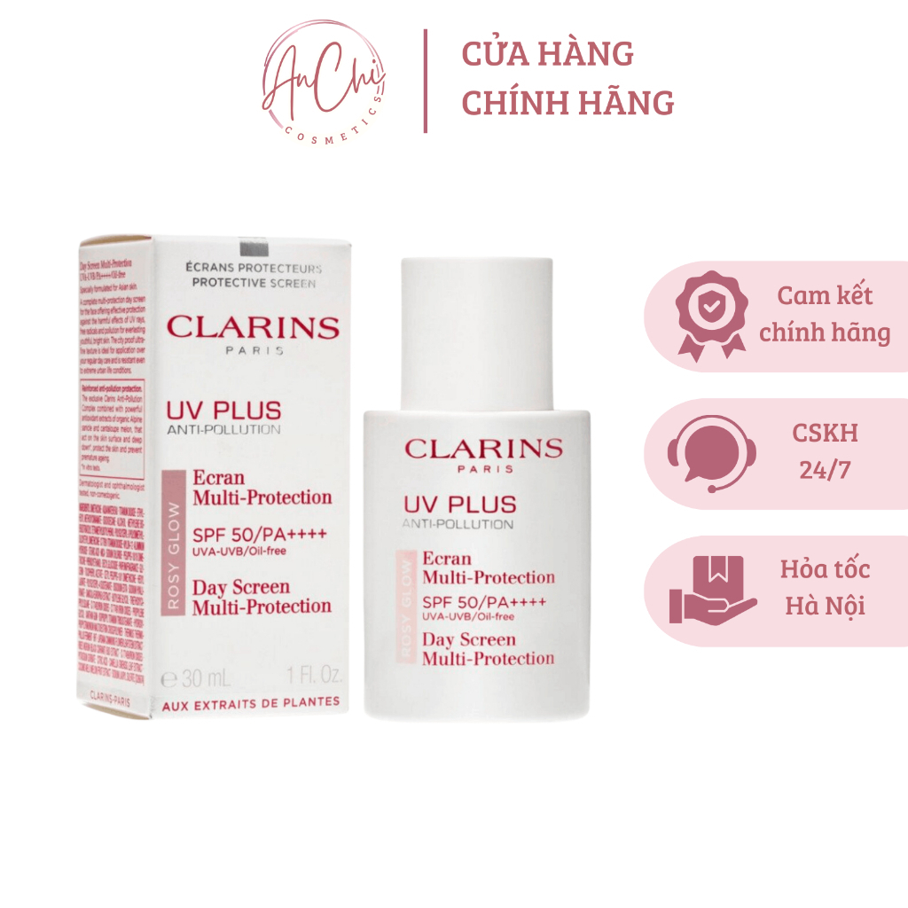 Kem chống nắng Clarins Tone up - Rosy Glow - bản cũ [AnChi Cosmetics]