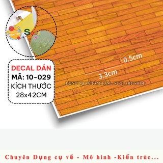 MÔ HÌNH DECAL GỖ , DECAL GẠCH DÁN SÀN MÔ HÌNH
