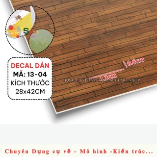MÔ HÌNH DECAL GỖ , DECAL GẠCH DÁN SÀN MÔ HÌNH