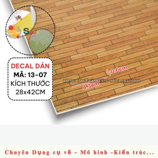 MÔ HÌNH DECAL GỖ , DECAL GẠCH DÁN SÀN MÔ HÌNH