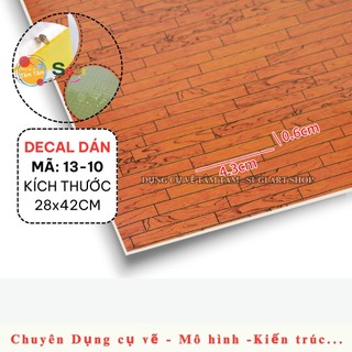 MÔ HÌNH DECAL GỖ , DECAL GẠCH DÁN SÀN MÔ HÌNH