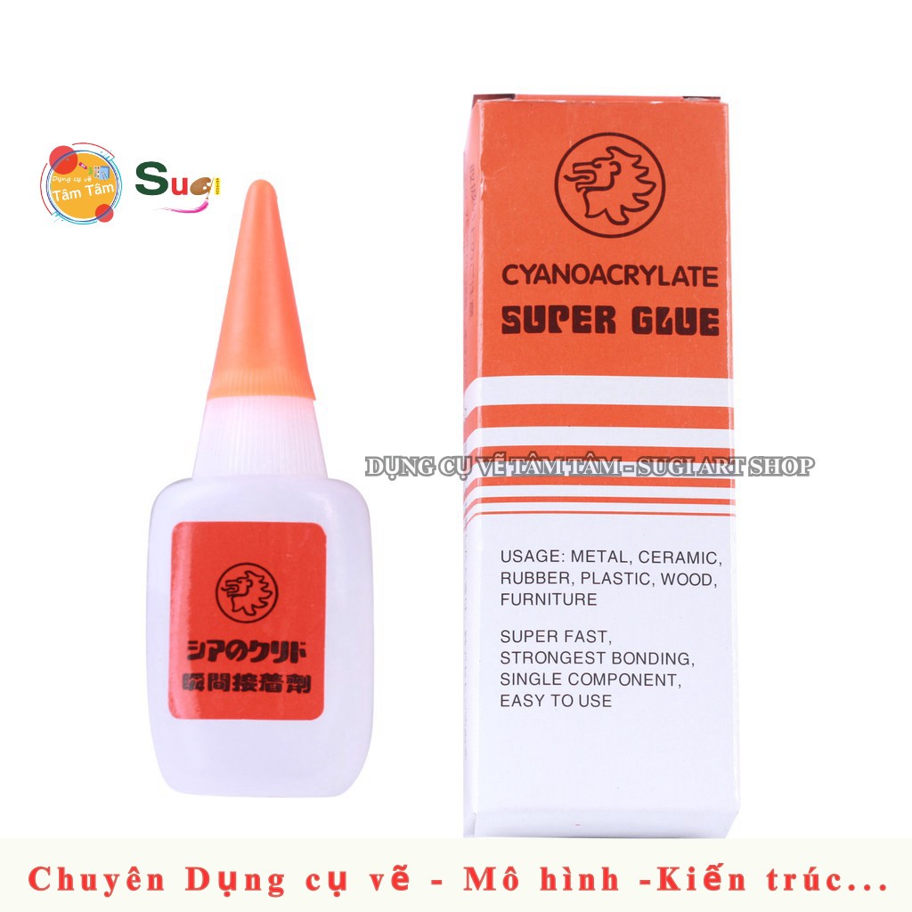 Keo lạnh, Keo dán sắt Super Glue (Hộp Cam) -Mô hình