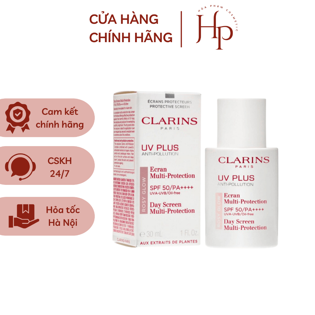 Kem chống nắng Clarins Tone up - Rosy Glow - bản cũ [Hòa Phạm Cosmetic]