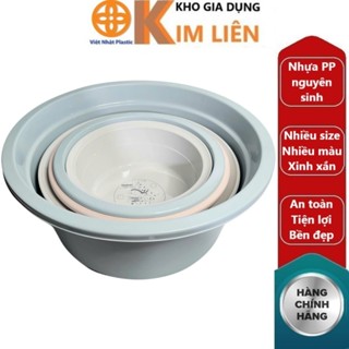 Thau chậu sâu HOKORI nhựa VIỆT NHẬT cao cấp - Nhỏ, vừa, to, Tắm rửa, lau nhà, giặt quần áo 2490/28