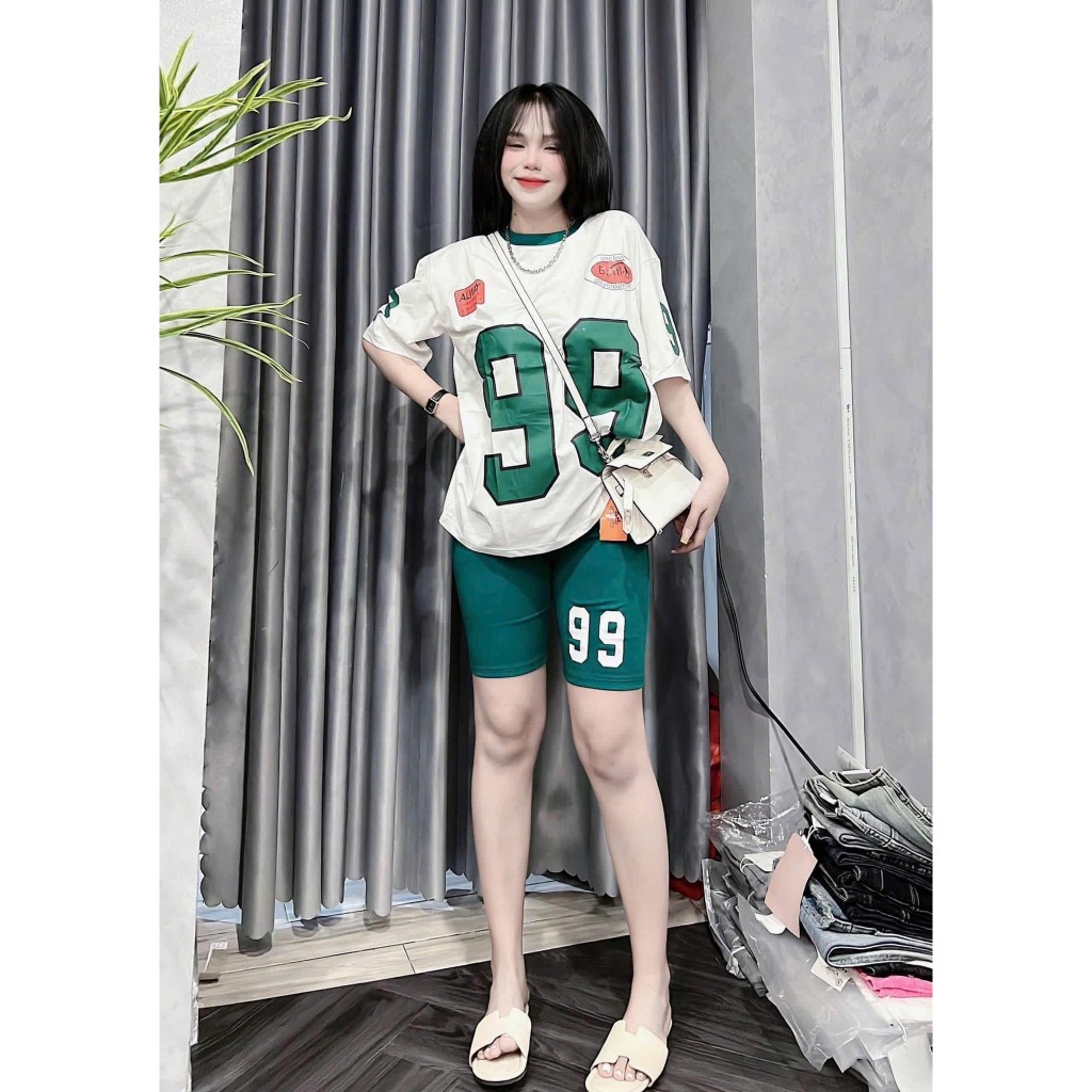 SET BỘ ĐÁ BANH NỮ QUẦN NGỐ ÁO FORM RỘNG