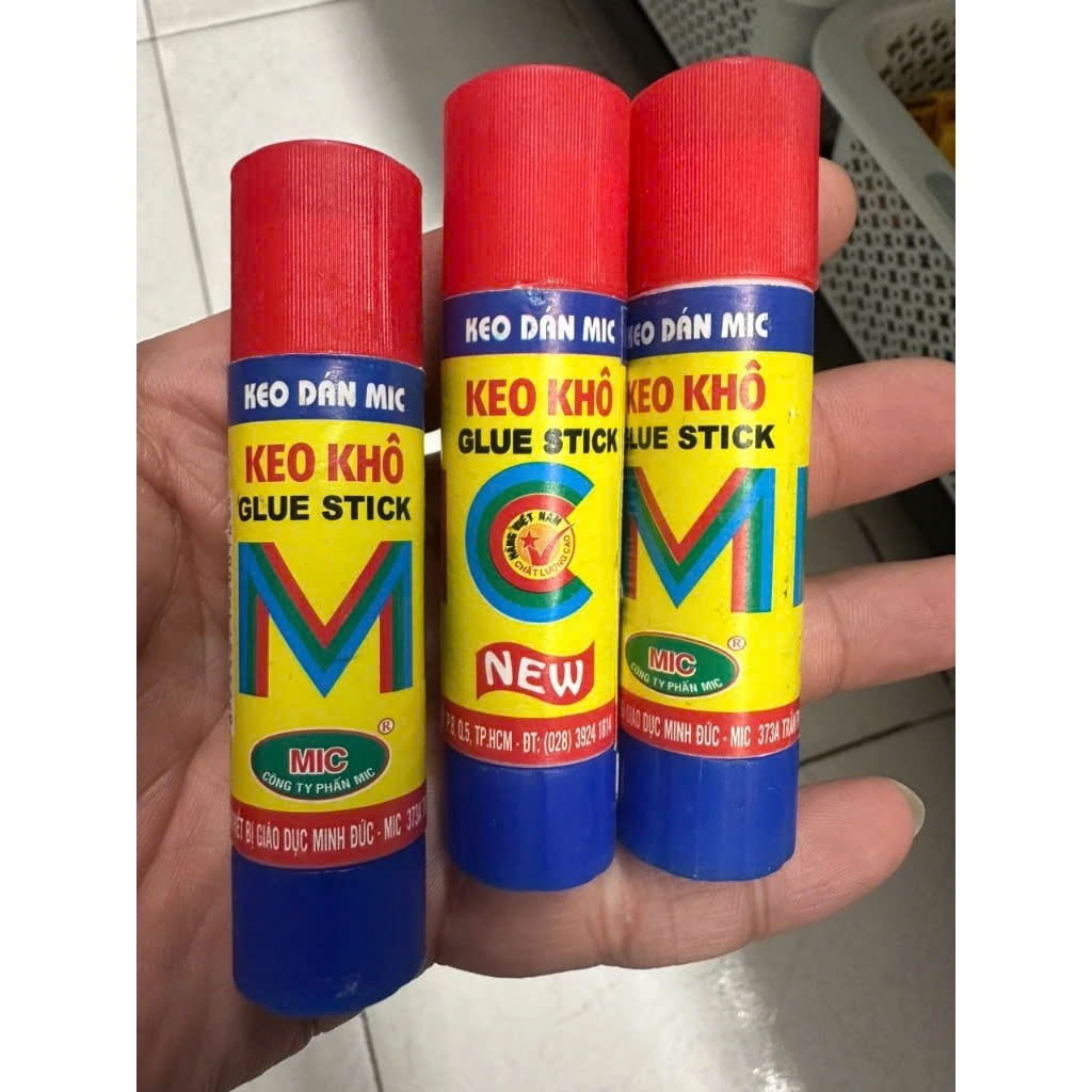 Keo Dán Giấy Hồ Dán Khô, Hồ Dán Nước Keo Dán Hiệu MIC