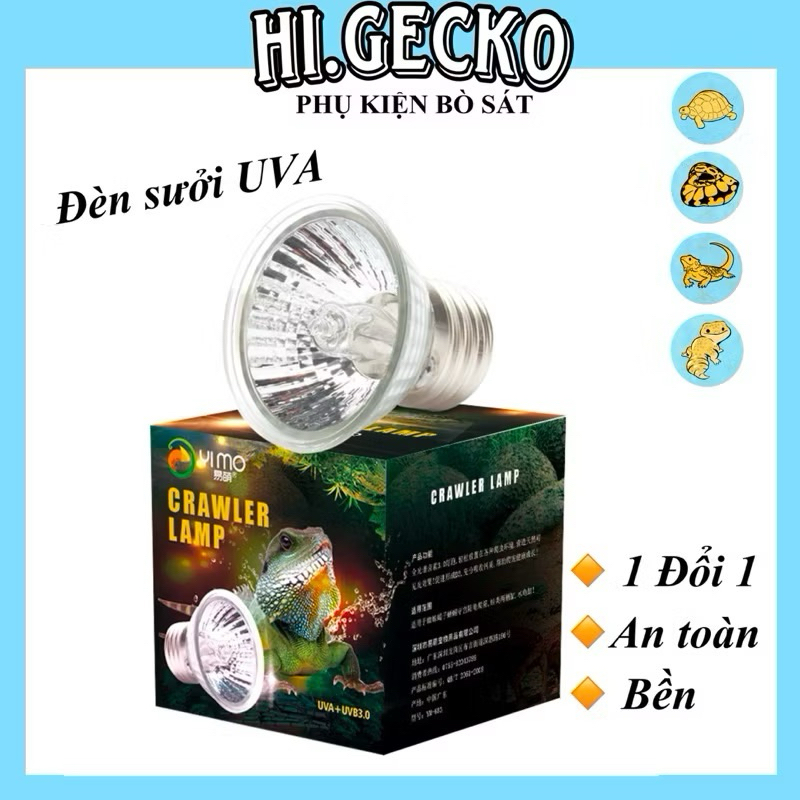  ĐÈN SƯỞI UVA UVB 3.0 25W 50W 70W BÒ SÁT CHO THẰN LẰN RỒNG NAM MỸ RỒNG ÚC LƯỠNG CƯ CHUỘT HAMSTER CHÓ MÈO CHIM 