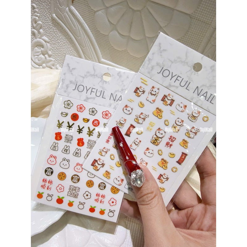 STICKER HÌNH DÁN TẾT 2 TẤM