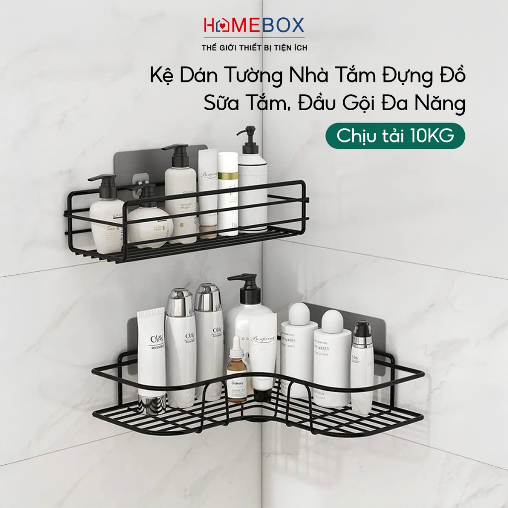 Kệ Góc Nhà Tắm Dán Tường, Kệ Tam Giác Thép Inox Không Gỉ Chịu Lực 10kg, Kệ Đựng Đồ Nhà Tắm Đa Năng