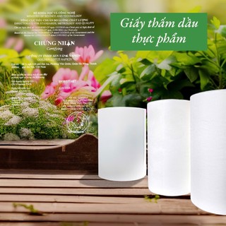 Combo 6 cuộn giấy lau nhà bếp thấm dầu 3000g, 2 lớp, 3000 tờ, khổ giấy 20x20cm