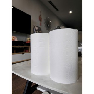 Combo 6 cuộn giấy lau nhà bếp thấm dầu 3000g, 2 lớp, 3000 tờ, khổ giấy 20x20cm