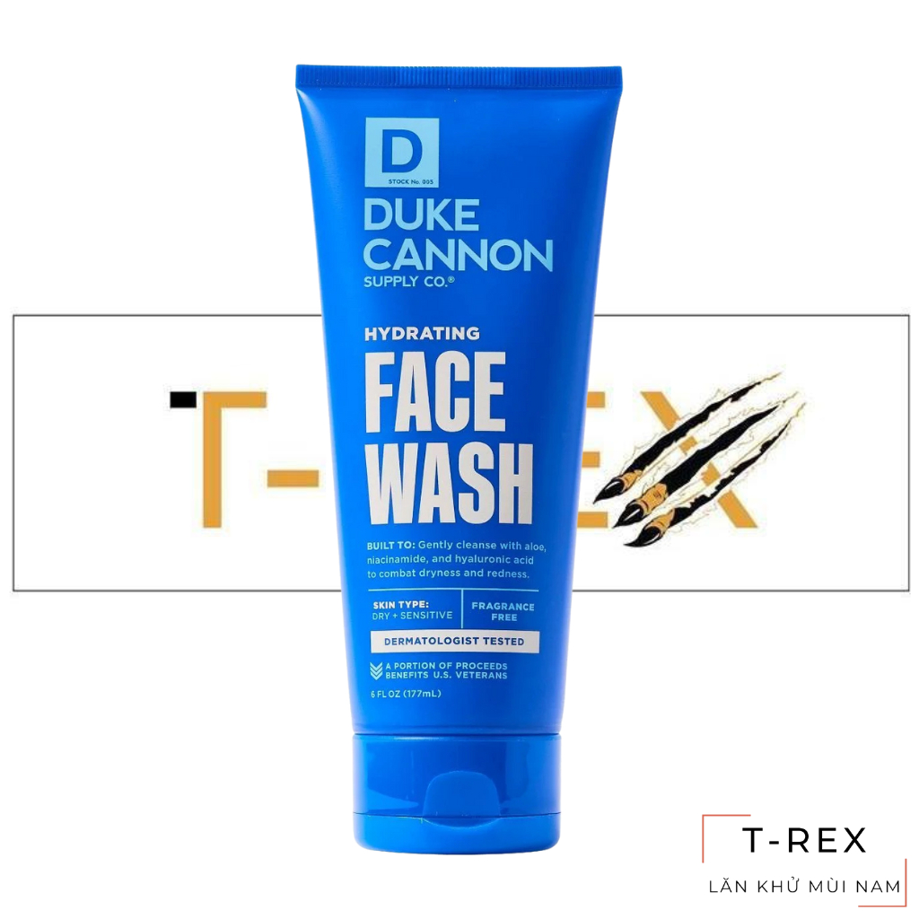 Sữa Rửa Mặt Duke Cannon Hydrating (Dành Cho Da Thường) 177ML