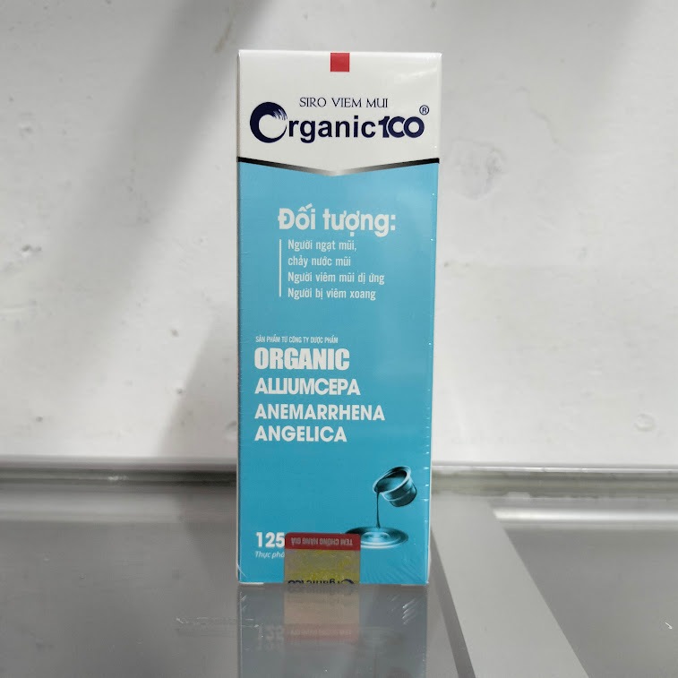 SIRO ORGANIC - Siro viêm mũi Organic 100 chai 125ml - Ngạt mũi, chảy nước mũi