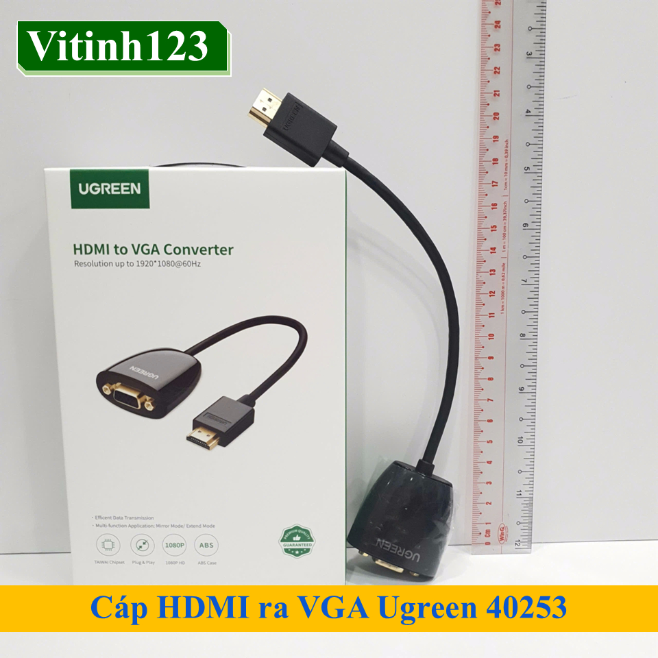 Cáp chuyển đổi HDMI to VGA Ugreen 40253