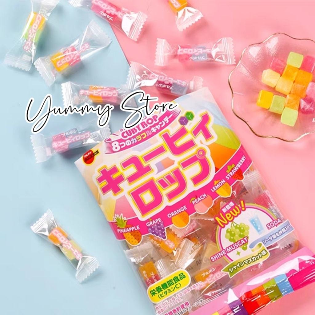 Kẹo Trái Cây Cuby Rop Bourbon Nhật Bản Gói 100G