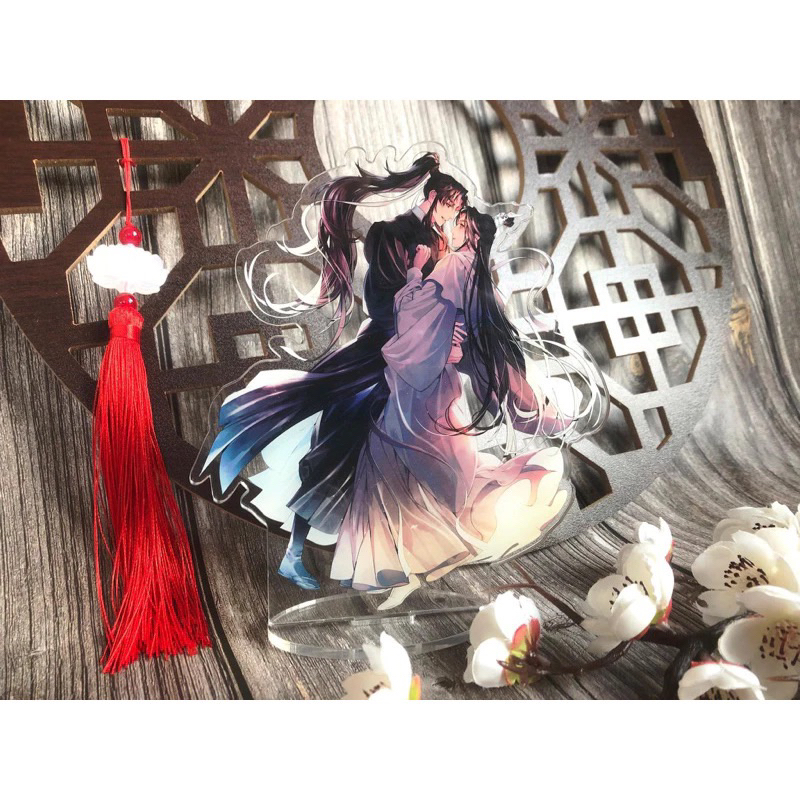 (sẵn) Standee Husky Và Sư Tôn Mèo Trắng Của Hắn