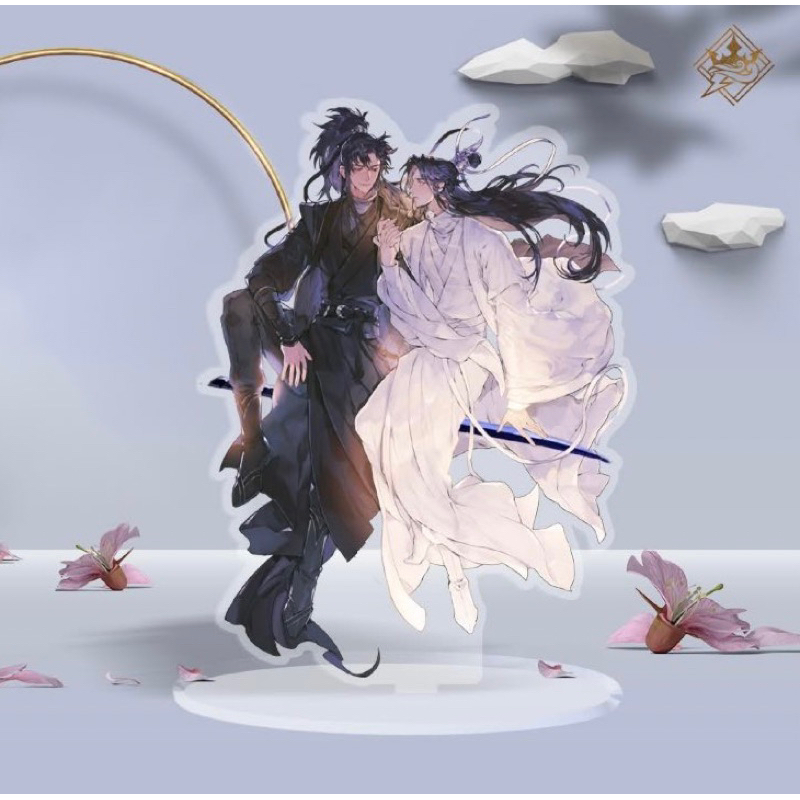 (sẵn) Standee Husky Và Sư Tôn Mèo Trắng Của Hắn