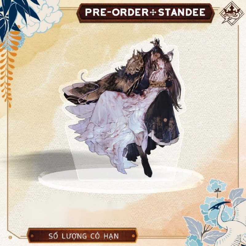 (sẵn) Standee Husky Và Sư Tôn Mèo Trắng Của Hắn