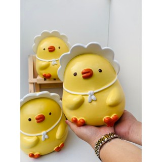 Ông tiết kiệm hình Chú Gà Size Lớn có nút mở,trang trí,quà tặng