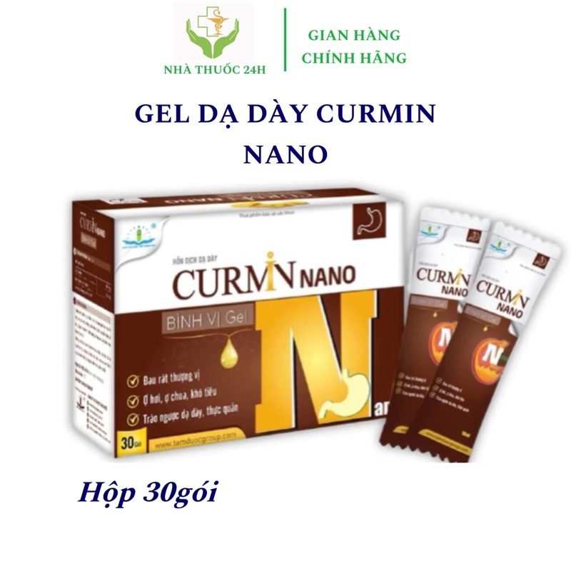 CURMIN NANO BÌNH VỊ GEL bảo vệ dạ dày hộp 30 gói