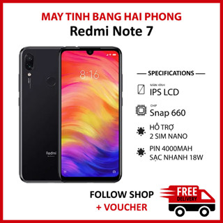 Điện thoại Xiaomi Redmi Note 7 rom quốc tế RAM 6/64GB chip Snapdragon 660 camera kép 48MP pin 4000 mAh