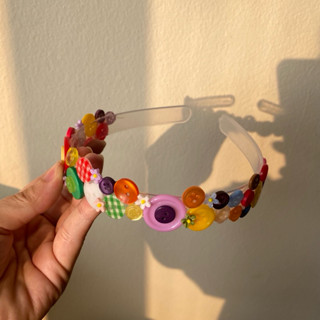 [Handmade] Bờm Cài Tóc Mix Từ Cúc Áo Nhà Cúc Land