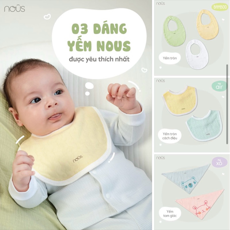 Yếm xô nous cho bé sơ sinh