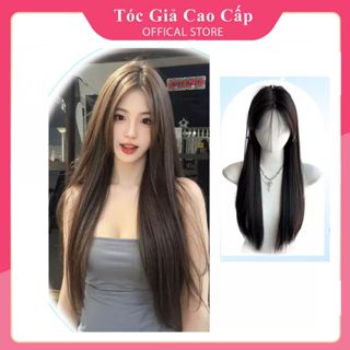 Tóc Nguyên Đầu Thẳng Dài 2 Mái Tự Nhiên - Tóc Giả Nguyên Đầu Cao Cấp Cho Nữ, 2061