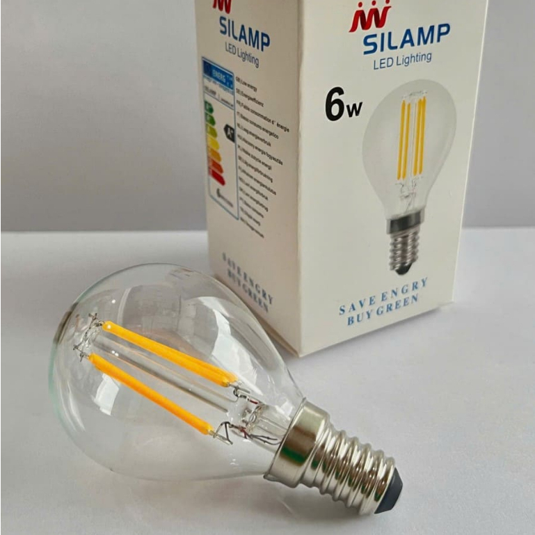 Bóng Đèn Led Dây Tóc Edison G45 6W E14 3000K