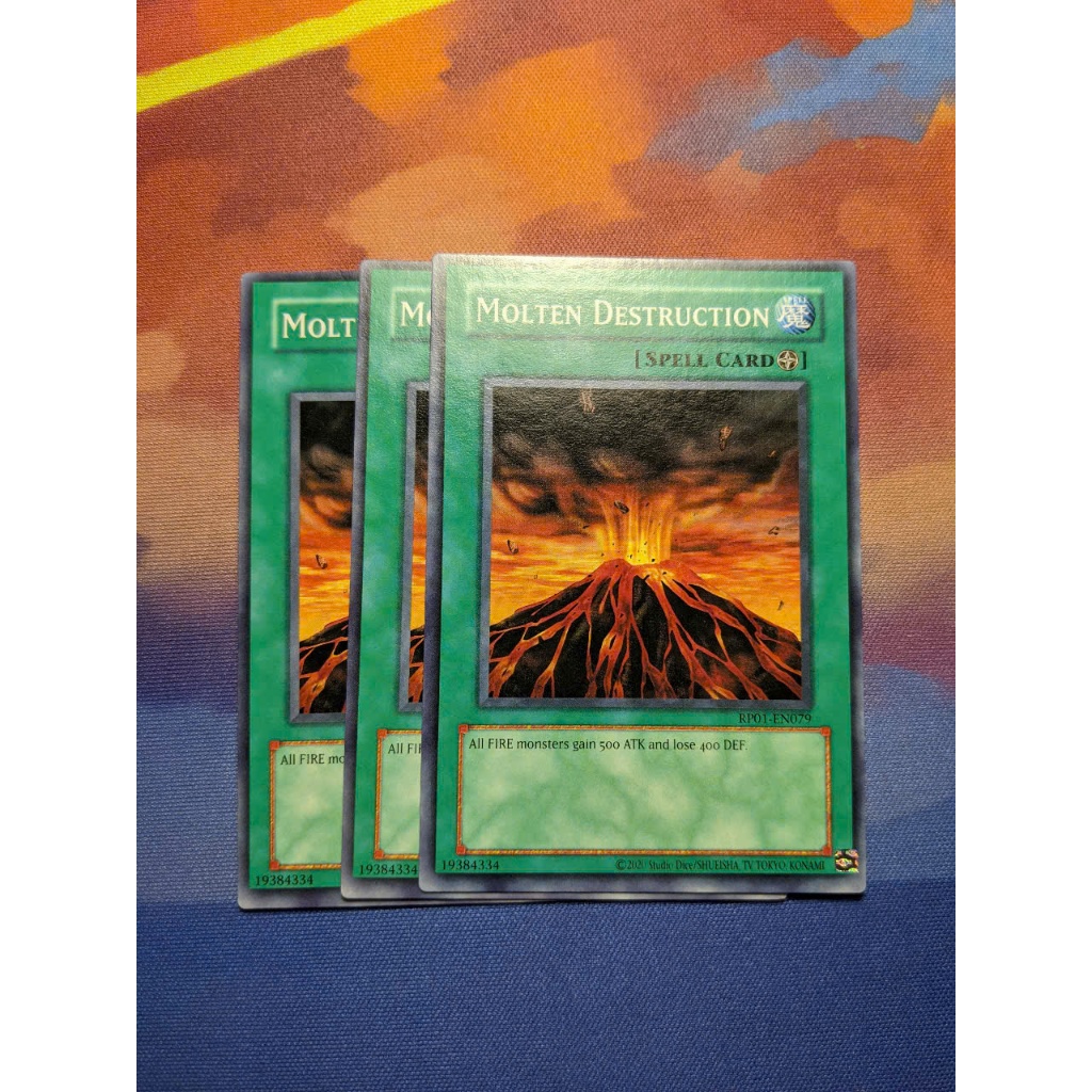 Lá thẻ bài Molten Destruction - RP01-EN079 - Common