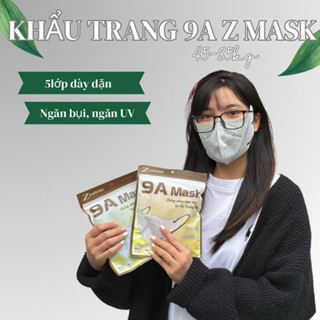 Khẩu trang 9A Zmask 100 chiếc kháng khuẩn lọc bụi mịn ngăn ngừa tia UV phụ kiện thời trang