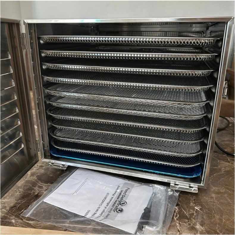 Máy sấy thực phẩm inox 10 khay septre-sấy khô hoa quả, trái cây, thịt cá rau củ, đa năng, 10 khay sấy 40cm