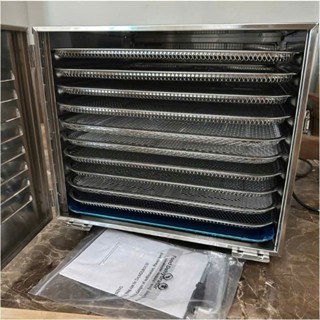 Máy sấy thực phẩm inox 10 khay septre-sấy khô hoa quả, trái cây, thịt cá rau củ, đa năng, 10 khay sấy 40cm