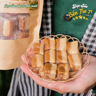   LOẠI 1 ÍT NGỌT  KẸO DỪA SÁP CÀ PHÊ MUỐI - ĐẶC SẢN BẾN TRE 71 