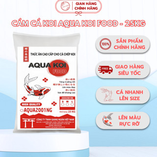 Cám koi Aqua koi 25 kg cho cá vàng ,cá ranchu, bảy màu, cá koi