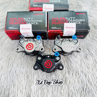heo dầu brembo 2pis xám logo bạc - xám logo đỏ - đen logo đỏ - hàng chính hãng