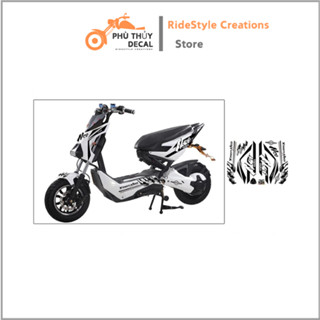  Tem dán xe điện XMEN mẫu Neo yadea - Tem UV in 3D nền trong cao cấp - Dán cho tất cả các màu xe 