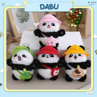  Móc khóa bông Panda đeo túi DABU hình bé gấu trúc dễ thương 