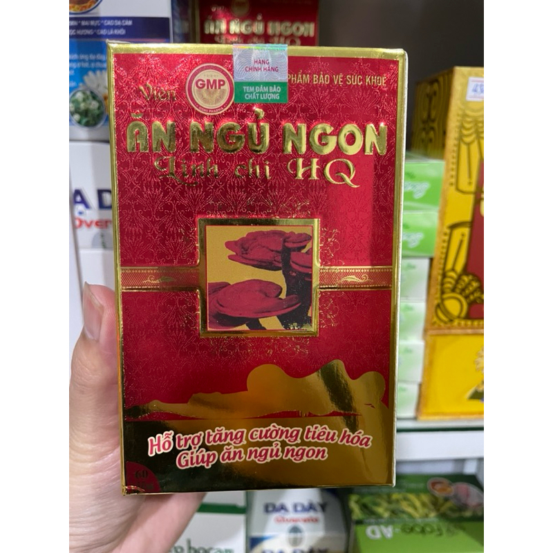 Viên uống Ăn Ngủ Ngon Linh Chi HQ- Hỗ trợ Tăng cường tiêu hóa, giúp ăn ngủ ngon