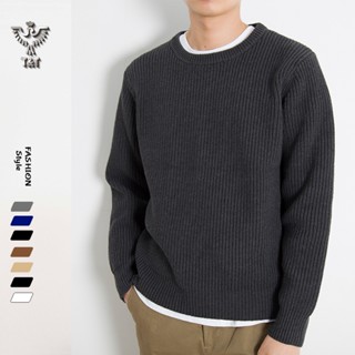 Áo len nam cổ tròn kiểu dáng hàn quốc vải len sợi dày dặn AL3002