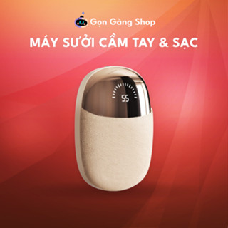  Máy Sưởi Mini Cầm Tay Với 4 Cấp Độ Chỉnh Nhiệt Pin Sạc 3600mah có thể làm sạc dự phòng Gọn Gàng S 