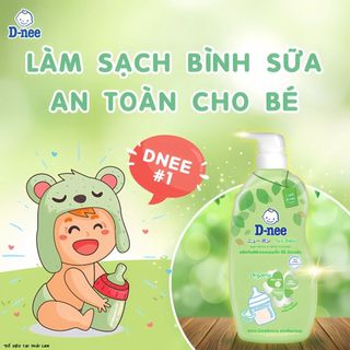 ComBo 2 Chai Nước rửa bình/ xúc bình sữa Dnee Thái Lan 600ml