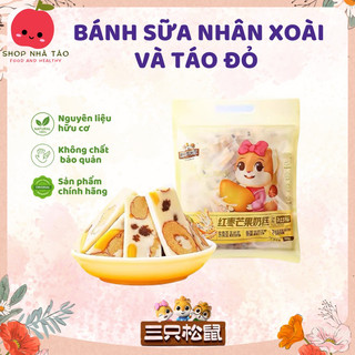  Bánh sữa nhân xoài và táo đỏ hãng 3 Con Sóc Túi 500gr 