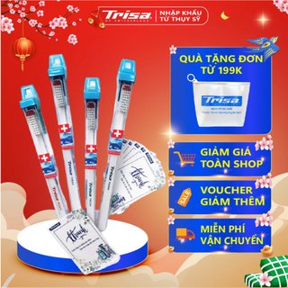 Combo 4 Bàn Chải Đánh Răng Trisa Fresh, Bàn Chải Lông Mềm, Cứng Và Vừa