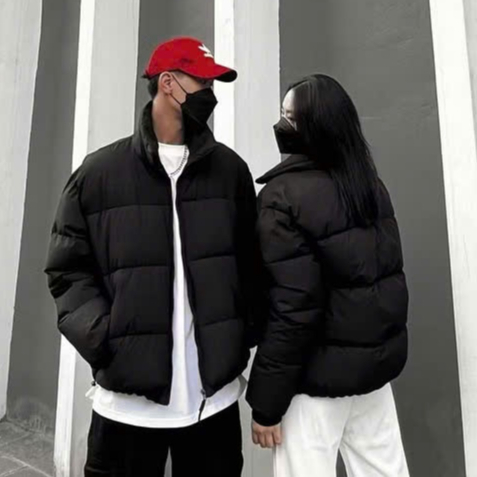 Áo Khoác Phao Nam Nữ TAY BO CỔ ĐỨNG Dáng Boxy Cổ Cao Phong Cách Hàn Quốc Cao Cấp Dày Dặn 3 Lớp Siêu Ấm Áp New Item 2024 | BigBuy360 - bigbuy360.vn