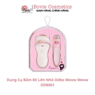  Dụng cụ Kẹp bấm uốn mi Odbo trên & dưới 3D Hình Mèo Dễ Thương Meow Meow OD8001 
